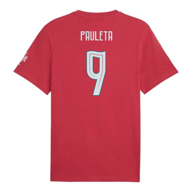 2026-2027 Portugal FtblCulture Tee (Red) (Pauleta 9) — Buy Now