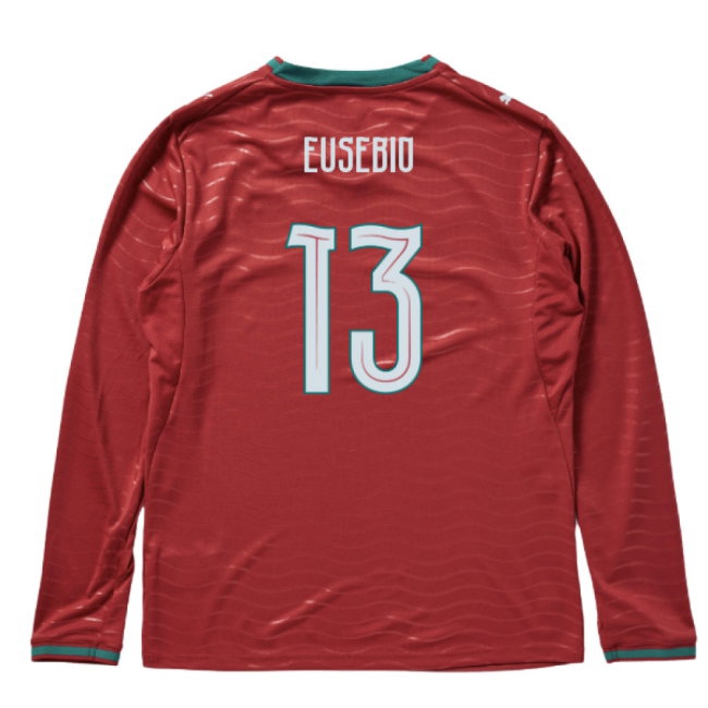 2026-2027 Portugal Long Sleeve Home Shirt (Eusebio 13) — Shop Now