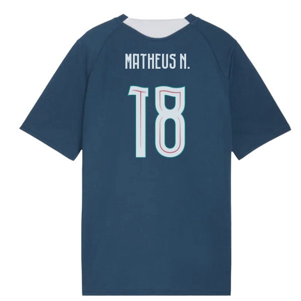2026-2027 Portugal Training Jersey (Ocean Tropic) - Kids (Matheus N. 18)