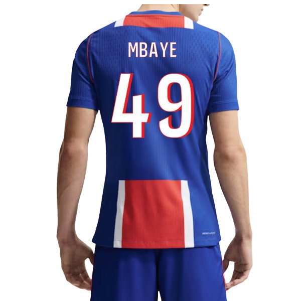 2026-2027 PSG Player Version Aero-Fit Match Home Shirt (Mbaye 49) — Buy Online