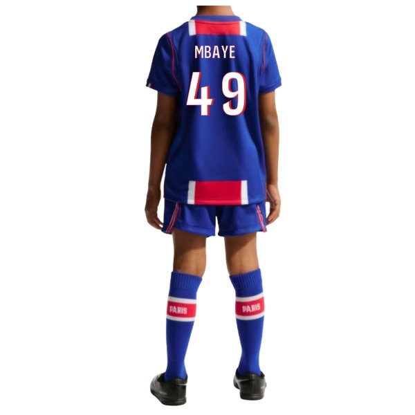 2026-2027 PSG Home Little Boys Mini Kit (Mbaye 49) — Buy Now