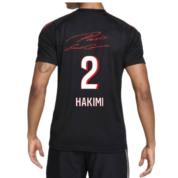 2026-2027 PSG Training Shirt (Black) (Hakimi 2)