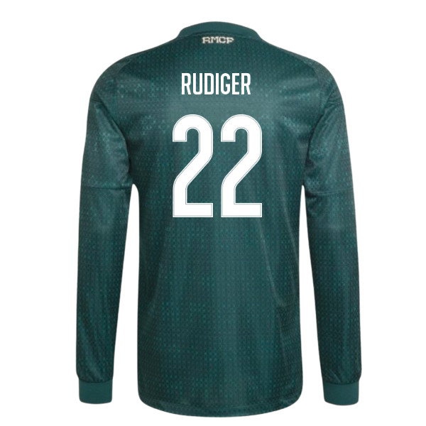 2026-2027 Real Madrid match-style Long Sleeve Away Shirt (Rudiger 22)