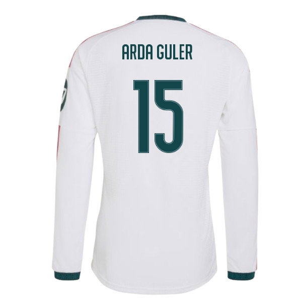 2026-2027 Real Madrid match-style Long Sleeve Home Shirt (Arda Guler 15)