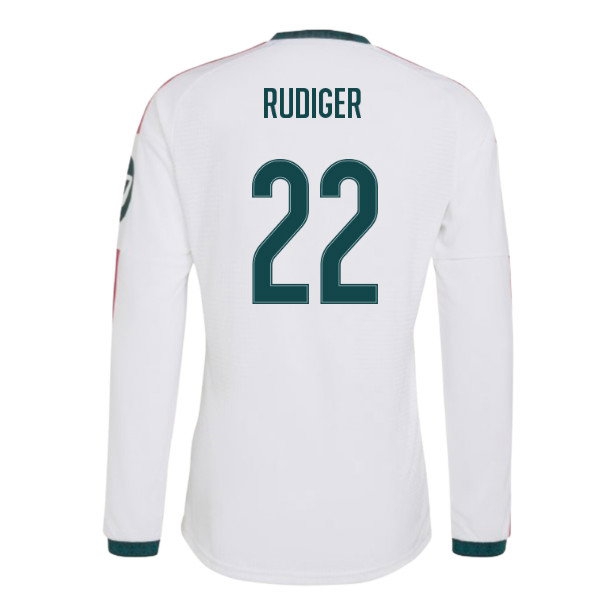 2026-2027 Real Madrid match-style Long Sleeve Home Shirt (Rudiger 22)