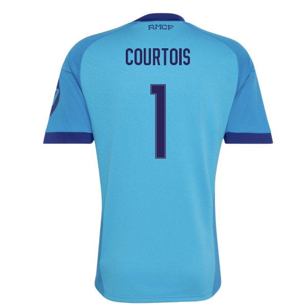 2026-2027 Real Madrid Away Goalkeeper Shirt (App Sky Rush) (Courtois 1) — Buy Now