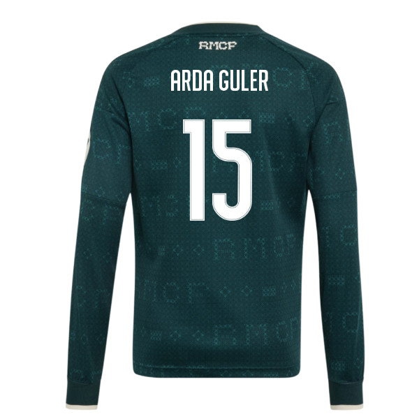 2026-2027 Real Madrid Away Long Sleeve Shirt (Kids) (Arda Guler 15)
