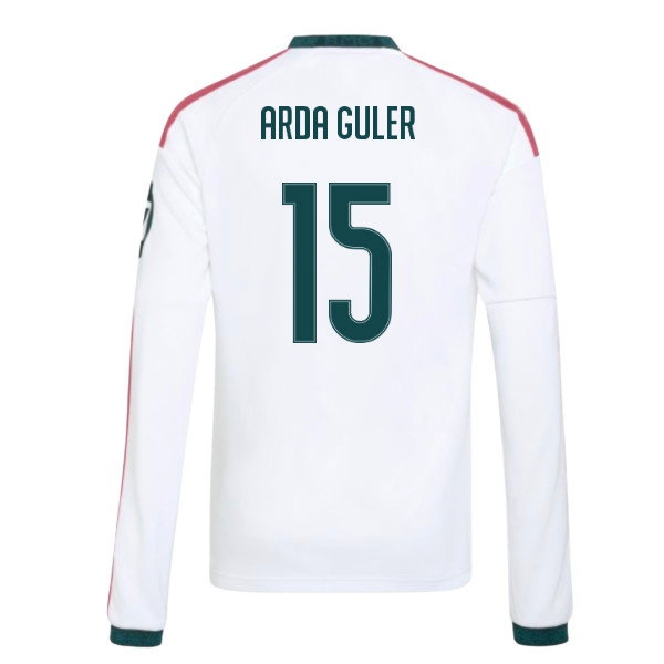 2026-2027 Real Madrid Long Sleeve Home Shirt (Kids) (Arda Guler 15) — Buy Now