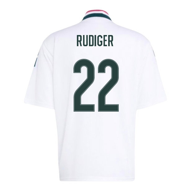 2026-2027 Real Madrid Stadium Jersey (White) (Rudiger 22)