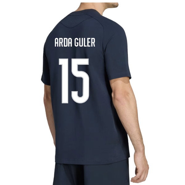 2026-2027 Real Madrid Tiro Travel Tee (Navy) (Arda Guler 15) — Shop Online