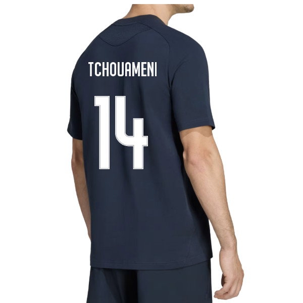 2026-2027 Real Madrid Tiro Travel Tee (Navy) (Tchouameni 14) — Buy Now