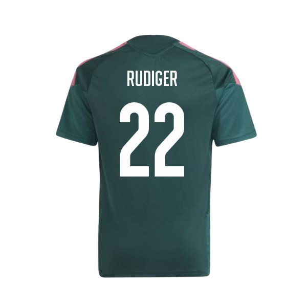 2026-2027 Real Madrid Training Jersey (Aurora Ivy) - Kids (Rudiger 22)