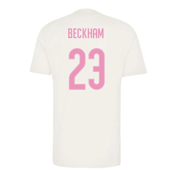 2026-2027 Real Madrid Training Jersey (Ivory) (Beckham 23)