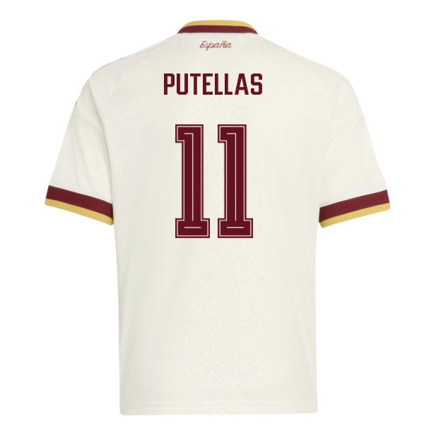2026-2027 Spain Away Shirt (Kids) (Putellas 11) — Buy Online