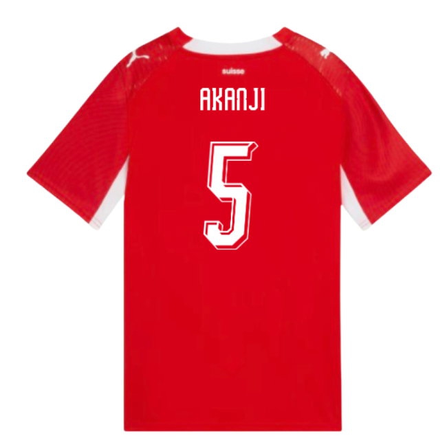 2026-2027 Switzerland Home Shirt (Kids) (Akanji 5) — Buy Now