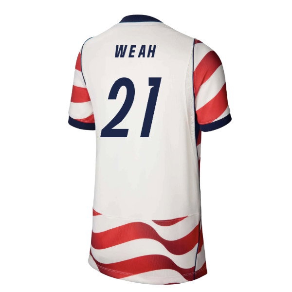 2026-2027 USA United States Home Shirt (Kids) (Weah 21) — Shop Online