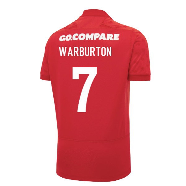 2026-2027 Wales WRU Home Poly Rugby Shirt (Warburton 7) — Buy Now