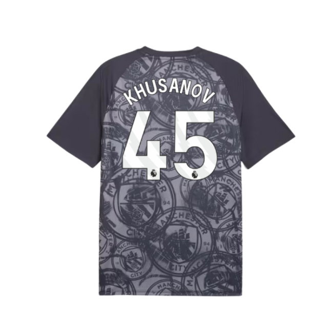 2026 Man City Warm Up Jersey (Gray) (Khusanov 45)