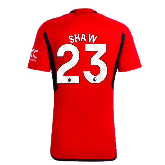 2023-2024 Man Utd Home Shirt (Shaw 23) — Shop Now