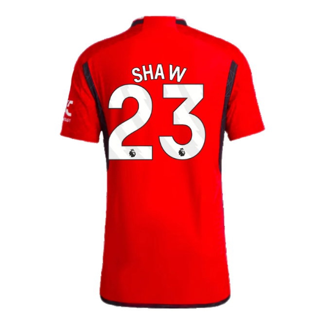2023-2024 Man Utd Player Version Home Shirt (Shaw 23) — Buy Now