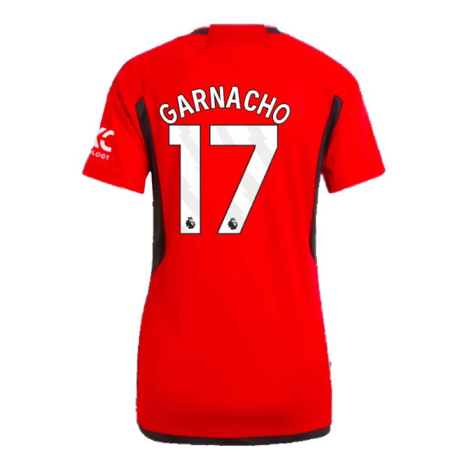 2023-2024 Man Utd Home Shirt (Ladies) (Garnacho 17) — Shop Online