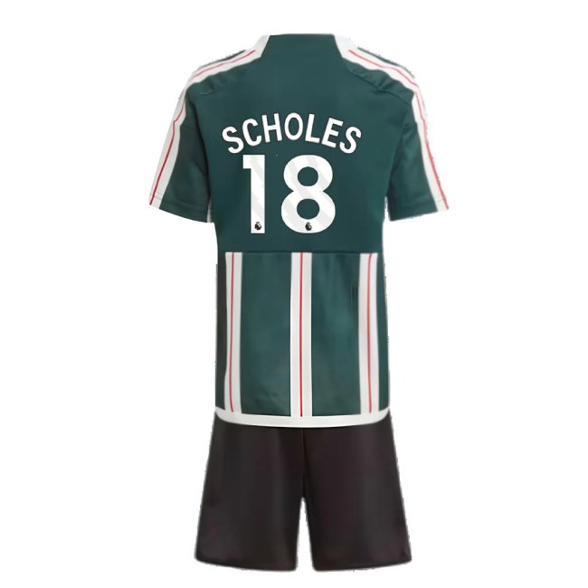 2023-2024 Man Utd Away Mini Kit (Scholes 18) — Shop Online