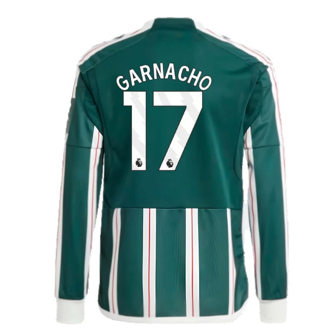 2023-2024 Man Utd Away Long Sleeve Shirt (Kids) (Garnacho 17) — Buy Online