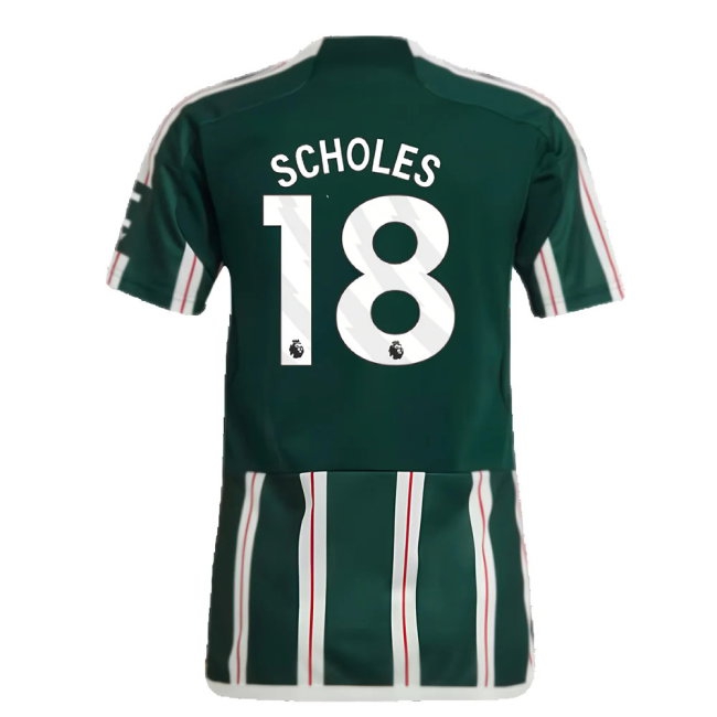 2023-2024 Man Utd Away Shirt (Scholes 18) — Shop Online