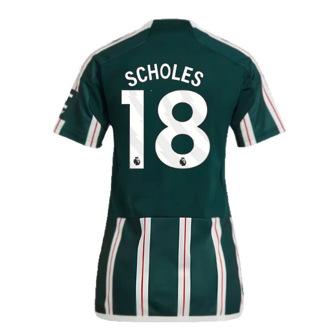 2023-2024 Man Utd Away Shirt (Ladies) (Scholes 18) — Buy Online