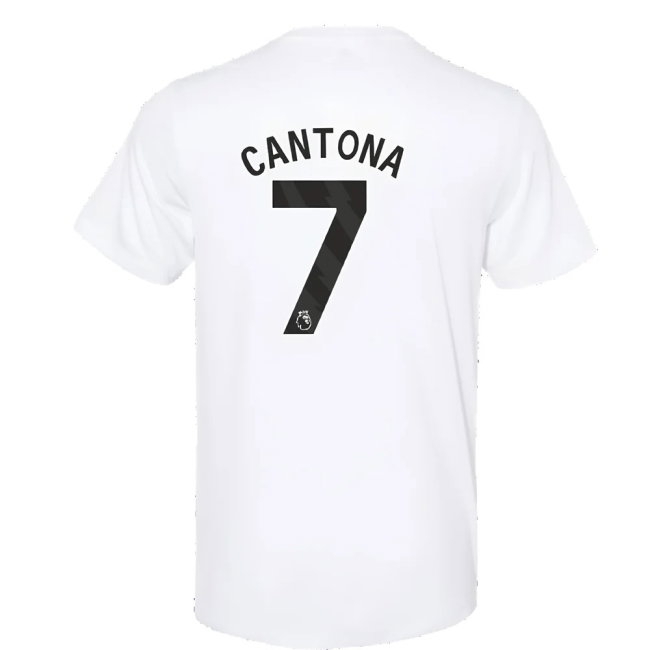 2023-2024 Man Utd Training Tee (White) (Cantona 7) — Buy Now