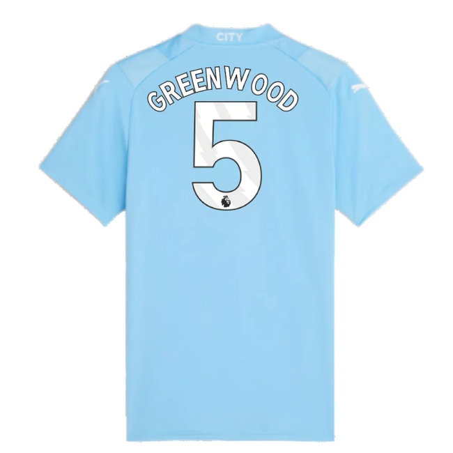 2023-2024 Man City Home Shirt (Ladies) (Greenwood 5) — Buy Now