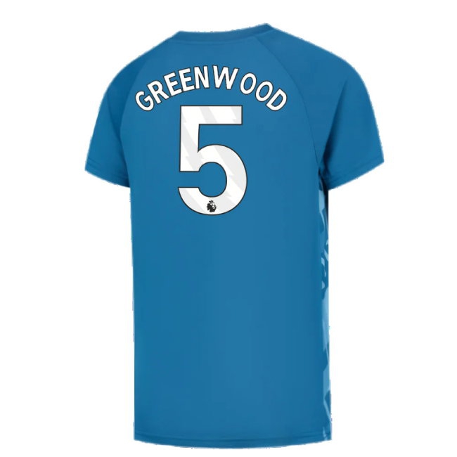 2023-2024 Man City Pre-Match Jersey (Lake Blue) - Kids (Greenwood 5) — Shop Online