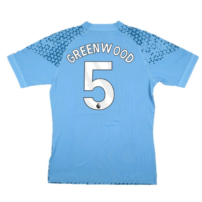 2023-2024 Man City Training Jersey Pro (Light Blue) (Greenwood 5) — Buy Now