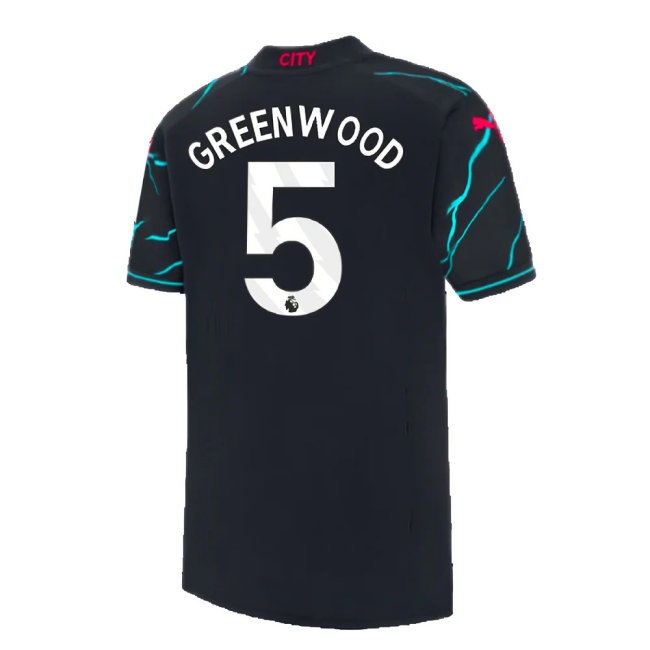 2023-2024 Man City Third Mini Kit (Greenwood 5) — Shop Online