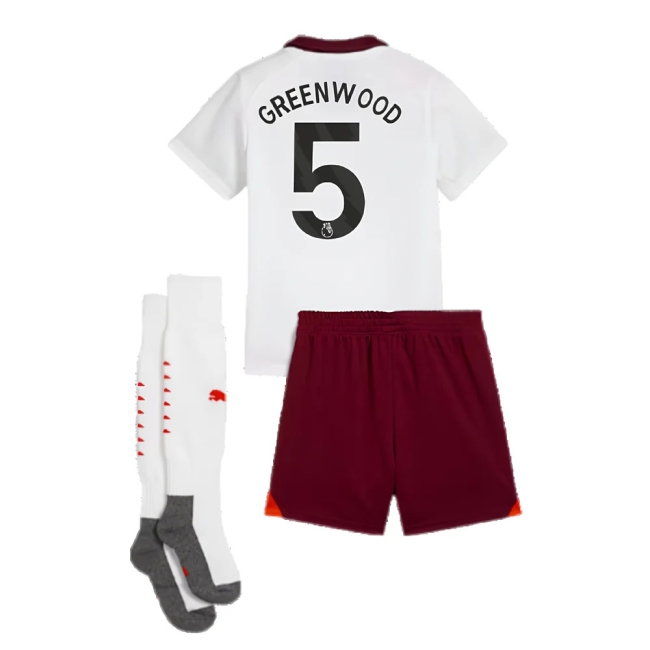 2023-2024 Man City Away Mini Kit (Greenwood 5) — Shop Now