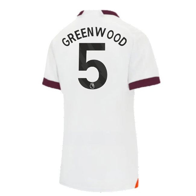 2023-2024 Man City Away Shirt (Ladies) (Greenwood 5) — Shop Now