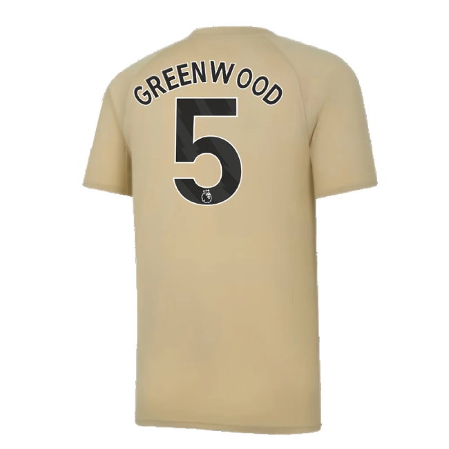 2023-2024 Man City Prematch SS Jersey (Granola) (Greenwood 5) — Buy Online