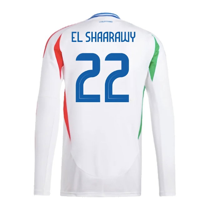 2024-2025 Italy Long Sleeve Away Shirt (EL SHAARAWY 22) — Buy Now
