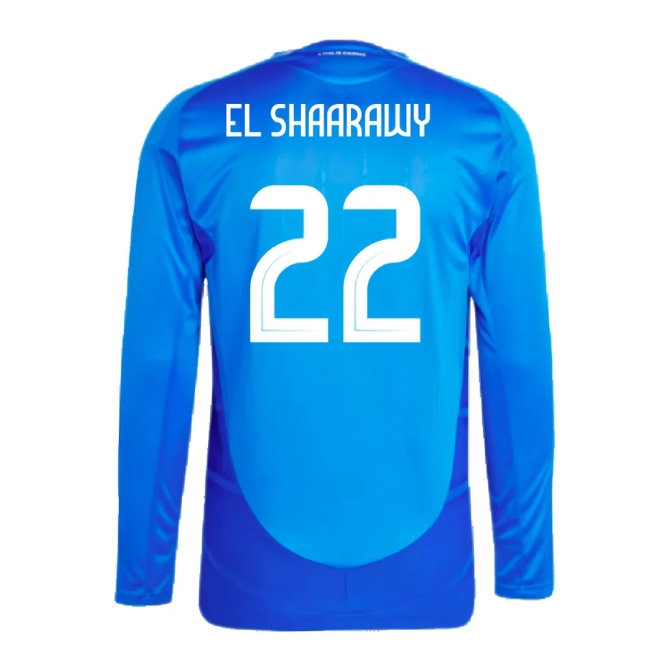 2024-2025 Italy Player Version Long Sleeve Home Shirt (EL SHAARAWY 22) — Buy Now