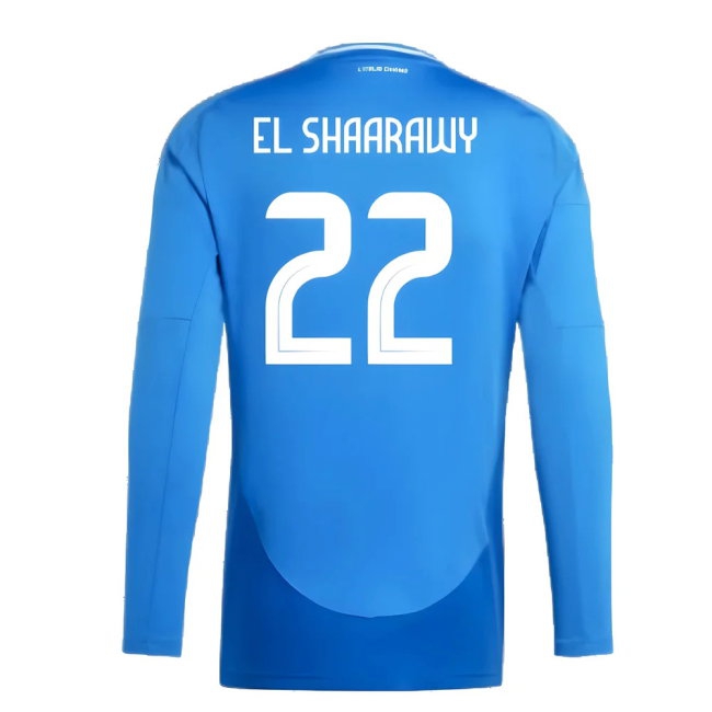 2024-2025 Italy Long Sleeve Home Shirt (EL SHAARAWY 22) — Buy Online