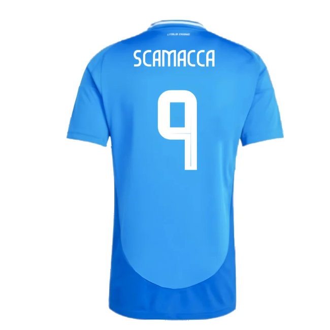 2024-2025 Italy Home Shirt (SCAMACCA 9) — Buy Online