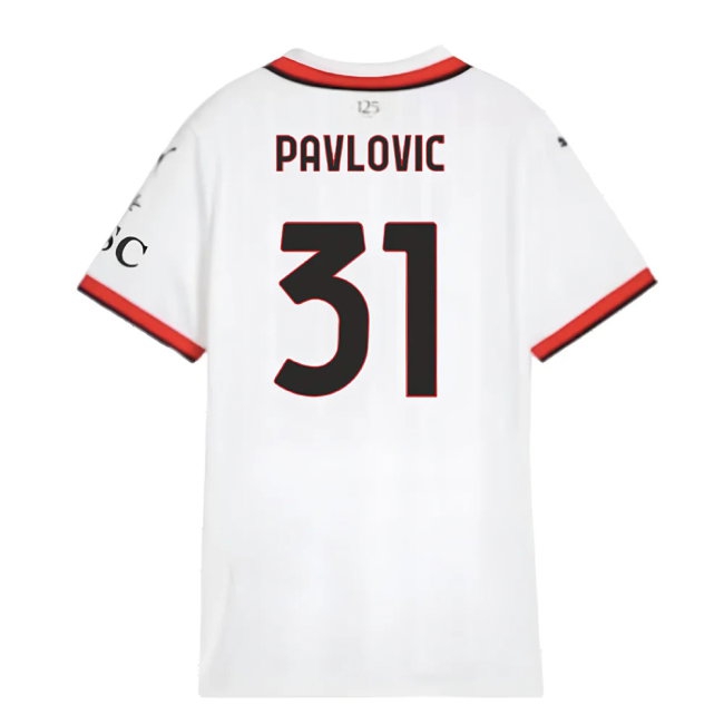 2024-2025 AC Milan Away Shirt (Womens) (Pavlovic 31) — Shop Now