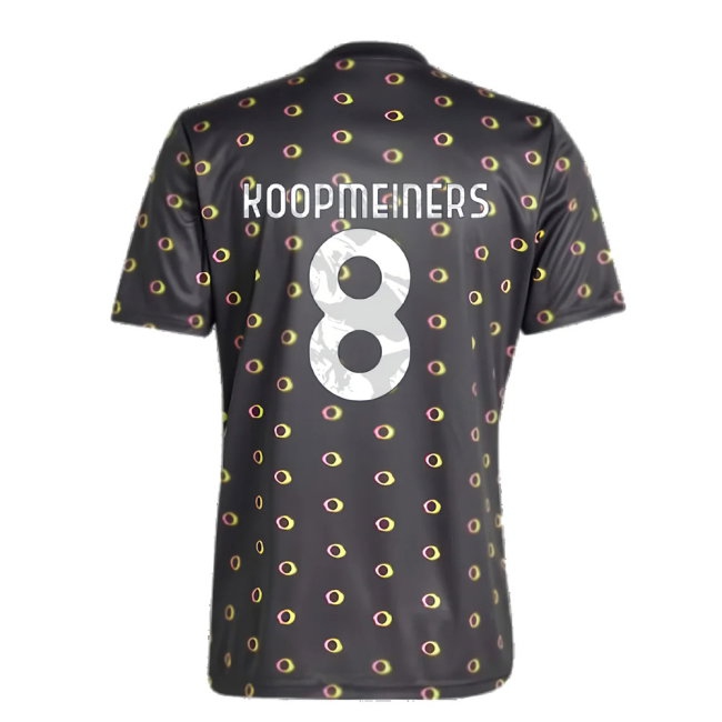 2024-2025 Juventus Pre-Match Shirt (Black) (Koopmeiners 8) — Buy Now