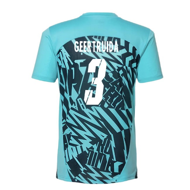 2024-2025 Red Bull Leipzig Pre-Match SS Shirt (Aqua) (Geertruida 3) — Shop Now