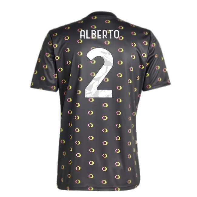 2024-2025 Juventus Pre-Match Shirt (Black) (Alberto 2) — Buy Now