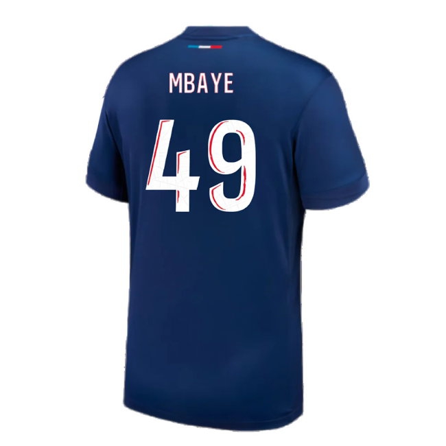 2024-2025 PSG Paris Saint Germain Home Shirt (Kids) (Mbaye 49) — Shop Now