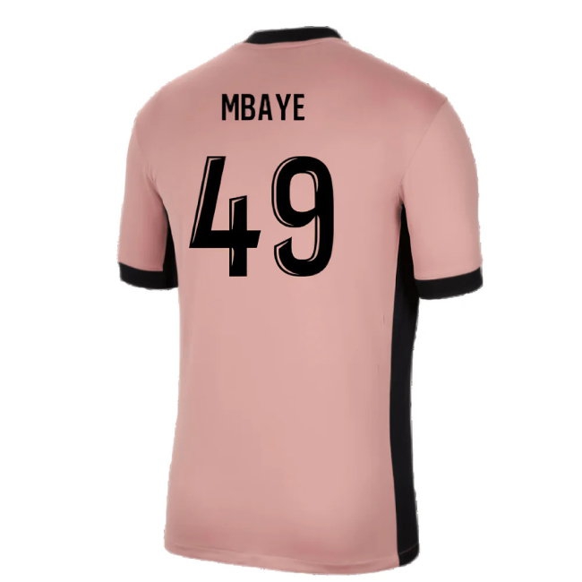 2024-2025 PSG Third Shirt (Mbaye 49) — Buy Now