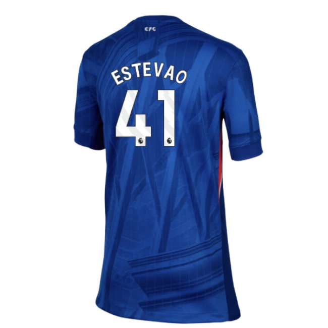 2025-2026 Chelsea Home Shirt (Kids) (Estevao 41) — Shop Online