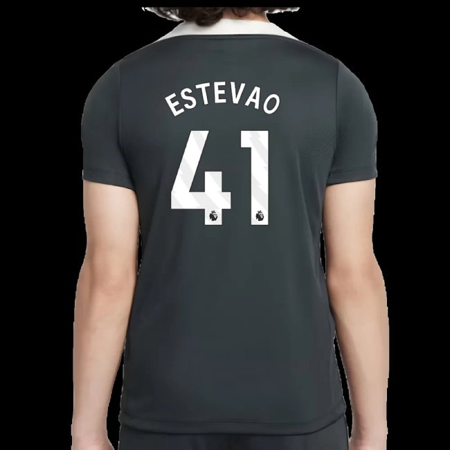2025-2026 Chelsea Strike Training Shirt (Green) - Kids (Estevao 41) — Buy Online