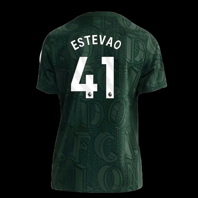 2025-2026 Chelsea Pre Match Shirt (Green) - Kids (Estevao 41) — Buy Online